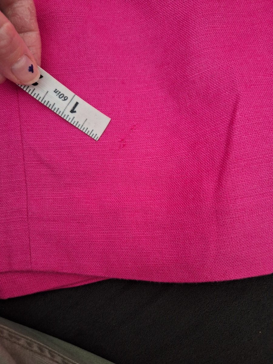 80s/90s Hot Pink Button Front Dress Size 10 M/L - themallvintage The Mall Vintage