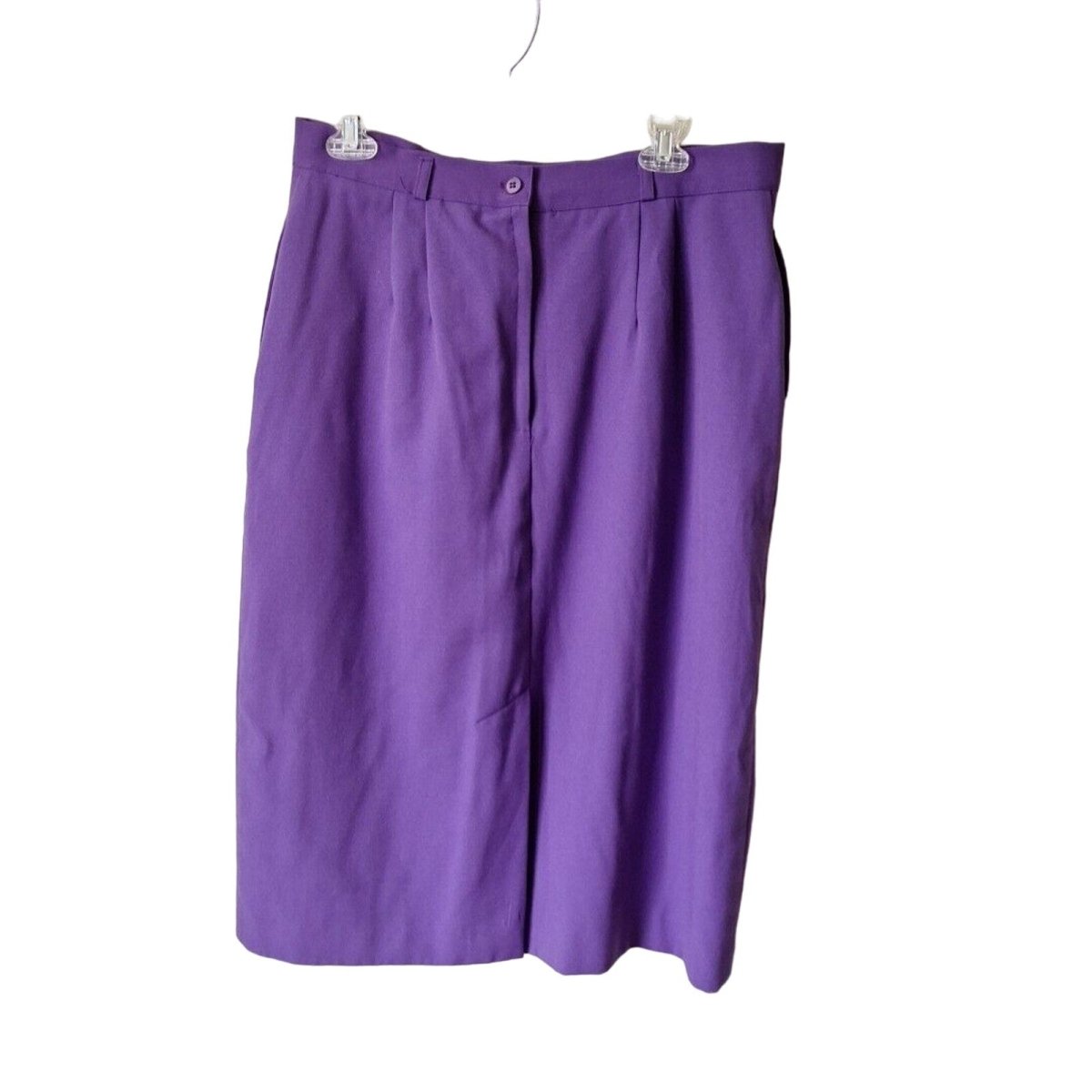 Vintage 80s/90s Purple Pencil Straight Skirt Women Size XL Waist 34 - themallvintage The Mall Vintage 1980s Skirts Volup Vintage