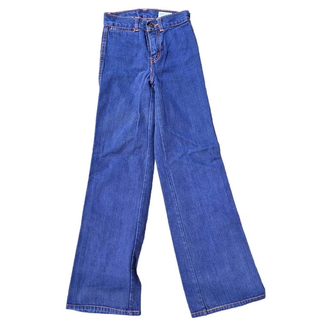 70s Dark Wash Jeans Unisex Kids Size 8 Slim - themallvintage The Mall Vintage