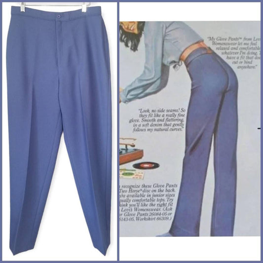 80s Blue Levi's Bend Over Pants Waist 32 - themallvintage The Mall Vintage