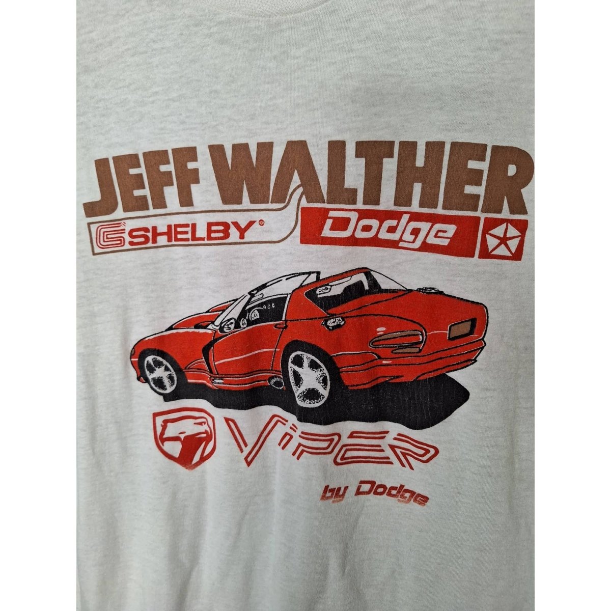 90s Ultra Thin Dodge Viper Tee Size Large - themallvintage The Mall Vintage