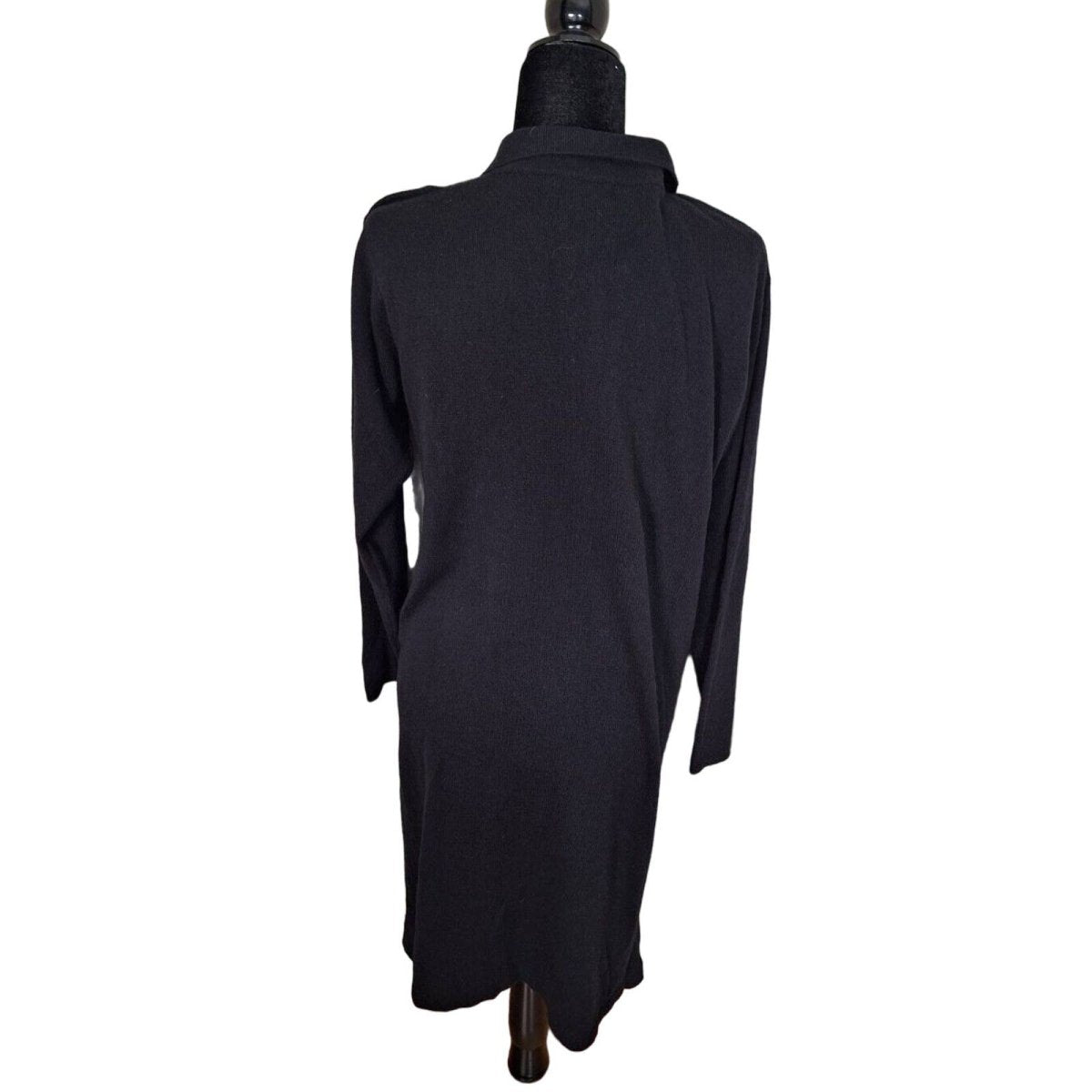 90s/Y2K 100% Cashmere Collared Midi Dress Women's Size Medium - themallvintage The Mall Vintage