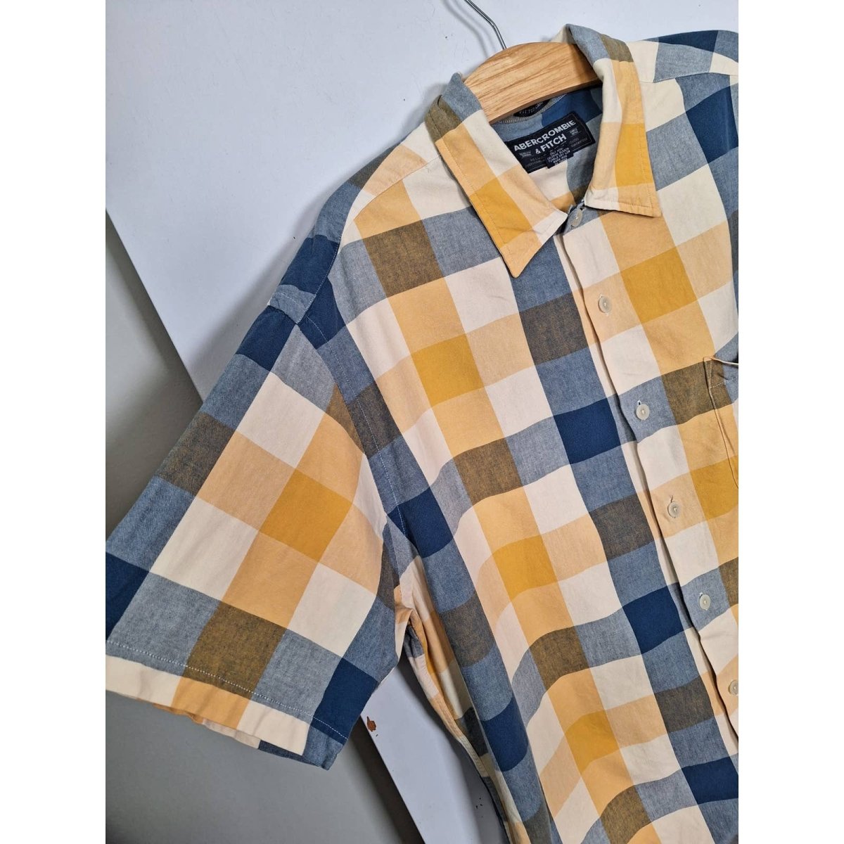 90s/Y2K Abercrombie Check Camp Shirt Men XL - themallvintage The Mall Vintage