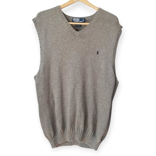 90s/Y2K Polo RL Cotton Sweater Vest - themallvintage The Mall Vintage