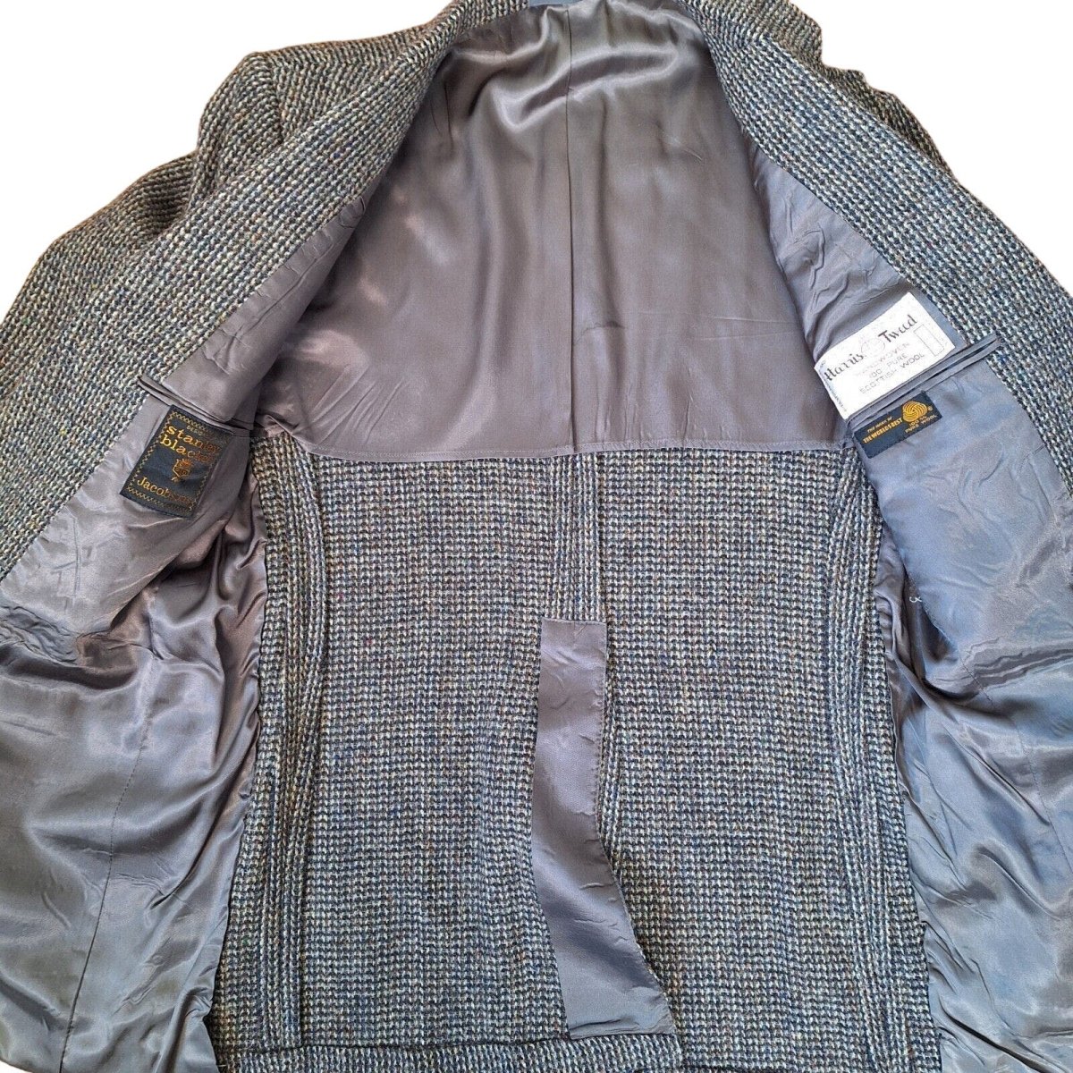 Vintage 2 Button Harris Tweed Scottland Sport Coat Men Size 42R-43R - themallvintage The Mall Vintage