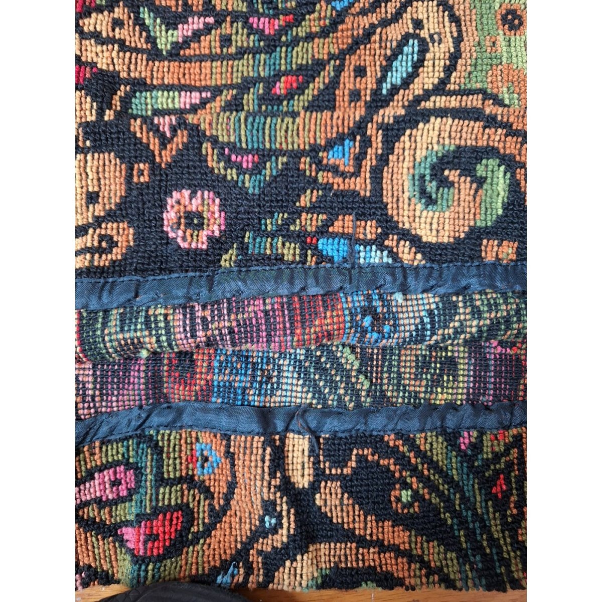 Vintage 60s/70s Psychedelic Paisley Tapestry maxi Skirt Medium Waist 30" - themallvintage The Mall Vintage