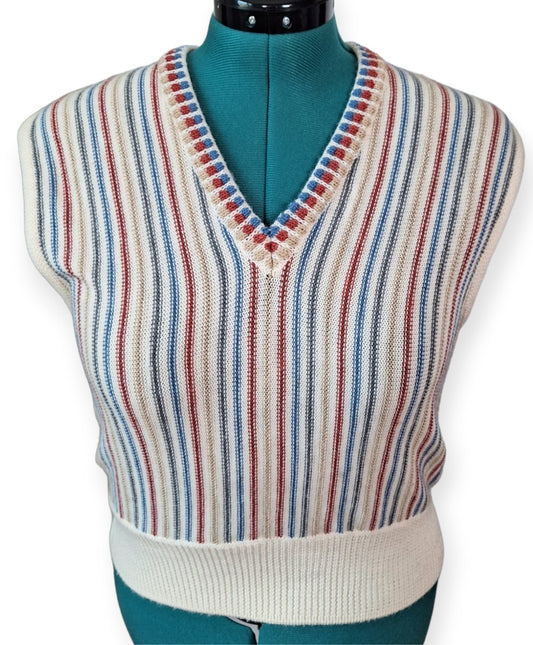 Vintage 80s Bleyle Sweater Vest Women's Size Medium. - themallvintage The Mall Vintage 1980s Capsule Fall Capsule