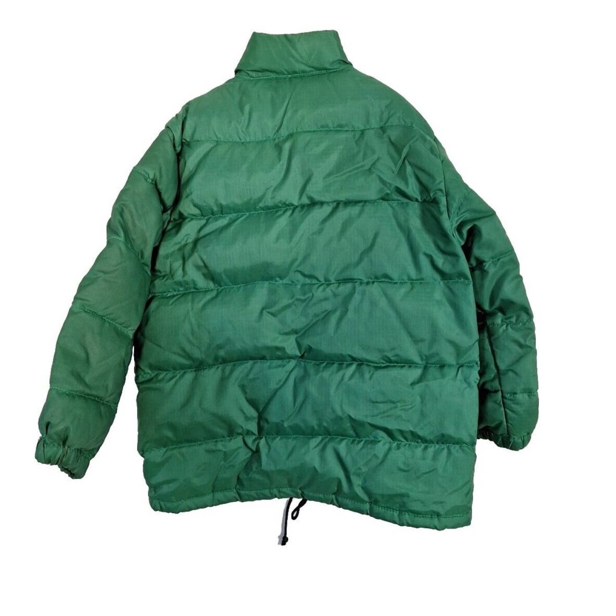 Vintage 80s Kids Green Down Puffer Jacket Unisex Kids Size 6 - themallvintage The Mall Vintage