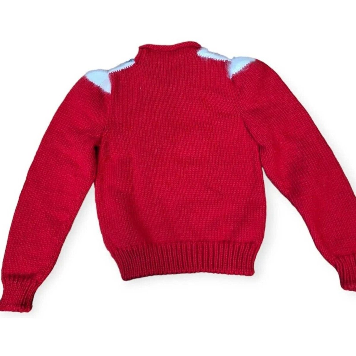 Vintage 80s Kids Heart Sweater Size 8/10 Angora, Puff Sleeves - themallvintage The Mall Vintage