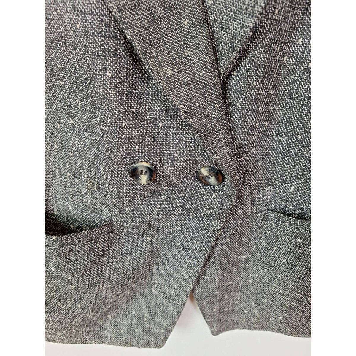Vintage 80s/90s Drop Waost Speckled Knit Blazer Women's Size S/M 4/6 - themallvintage The Mall Vintage