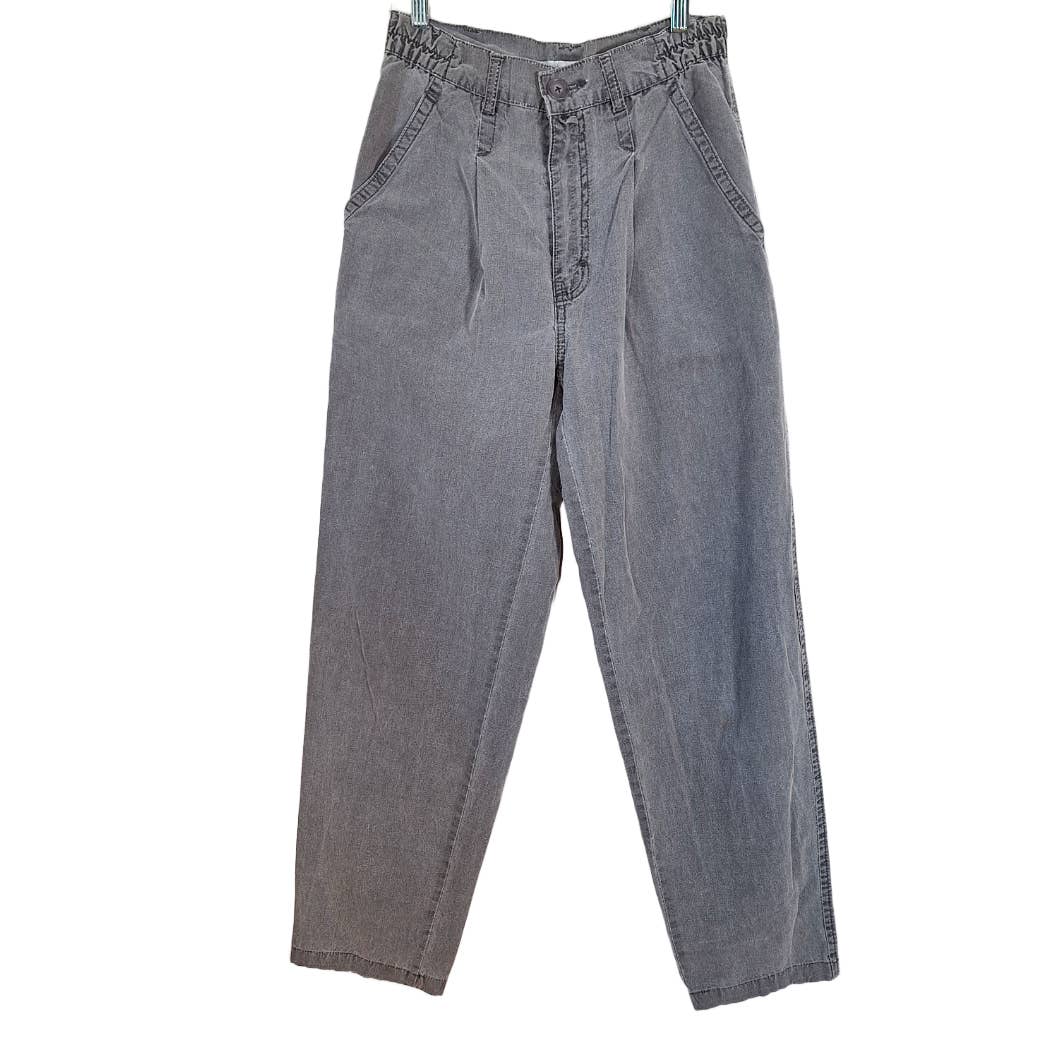 Vintage 80s/90s Gray Cotton Union Bay Pants Size Waist 30 - themallvintage The Mall Vintage