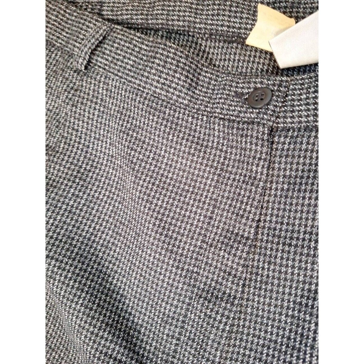 Vintage 80s/90s Houndstooth Trousers Women Size 26/28 3X/4X Waist 48" to 50" - themallvintage The Mall Vintage