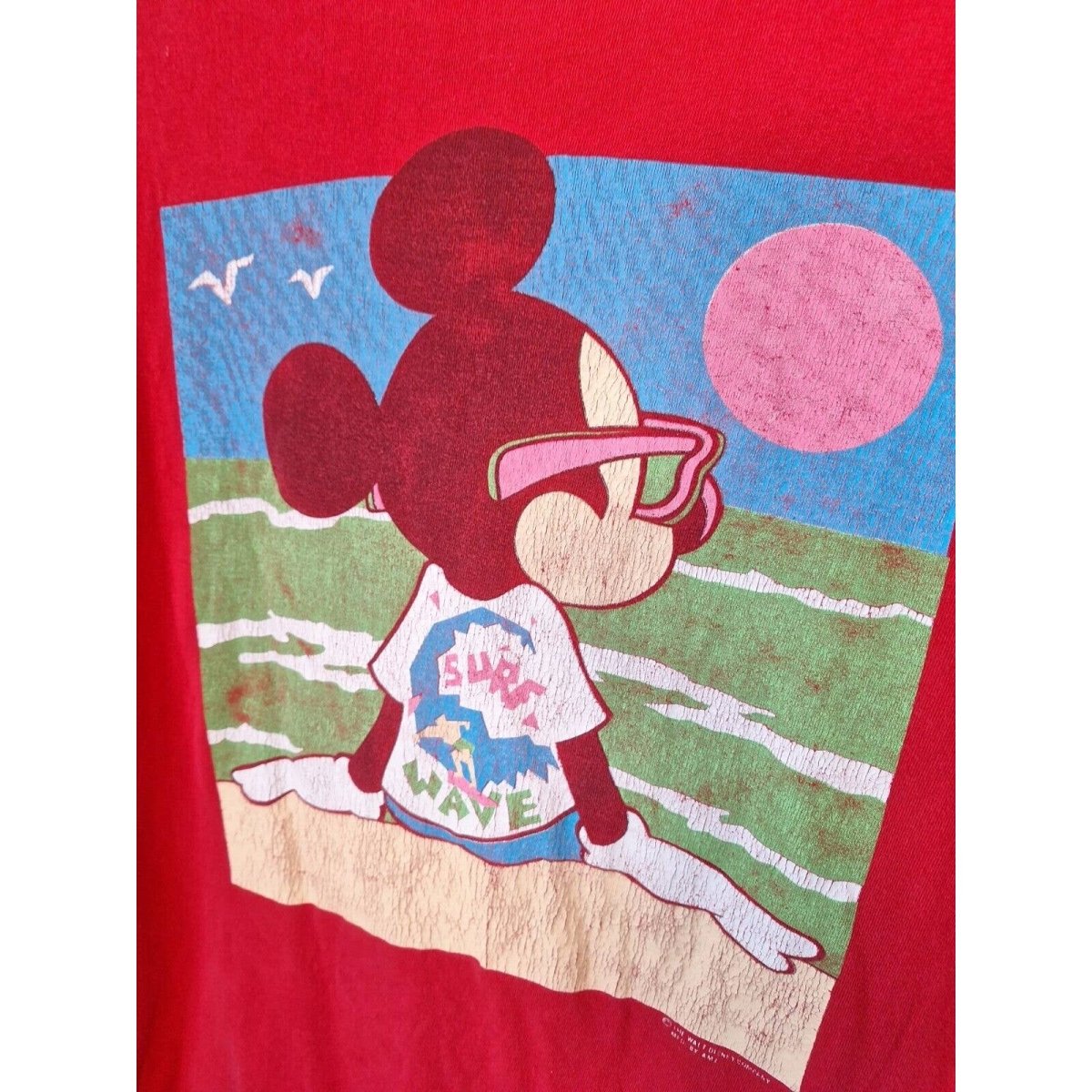 Vintage 80s/90s Mickey Surf T-Shirt, Single Stitch, USA Size XL - themallvintage The Mall Vintage