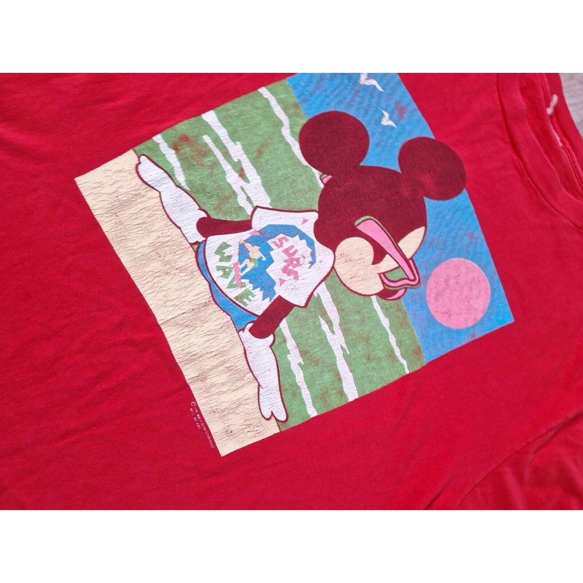 Vintage 80s/90s Mickey Surf T-Shirt, Single Stitch, USA Size XL - themallvintage The Mall Vintage