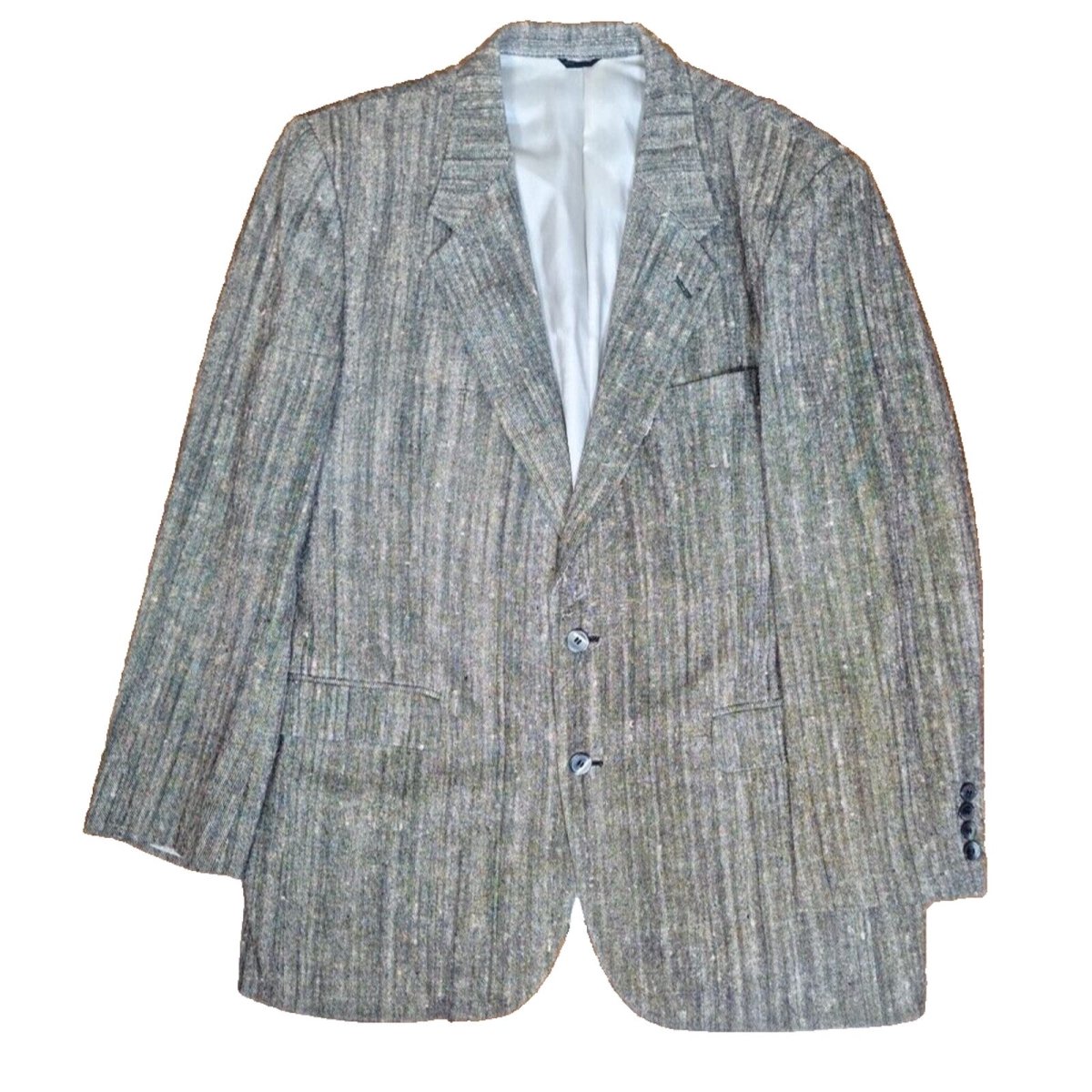 Vintage 80s/90s Raw Sizle Sport Coat Men Size 46R - themallvintage The Mall Vintage 1980s 1990s Blazers