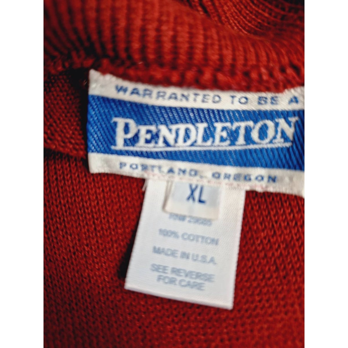 Vintage 90s Cotton Pendleton Sweater Size XL - themallvintage The Mall Vintage