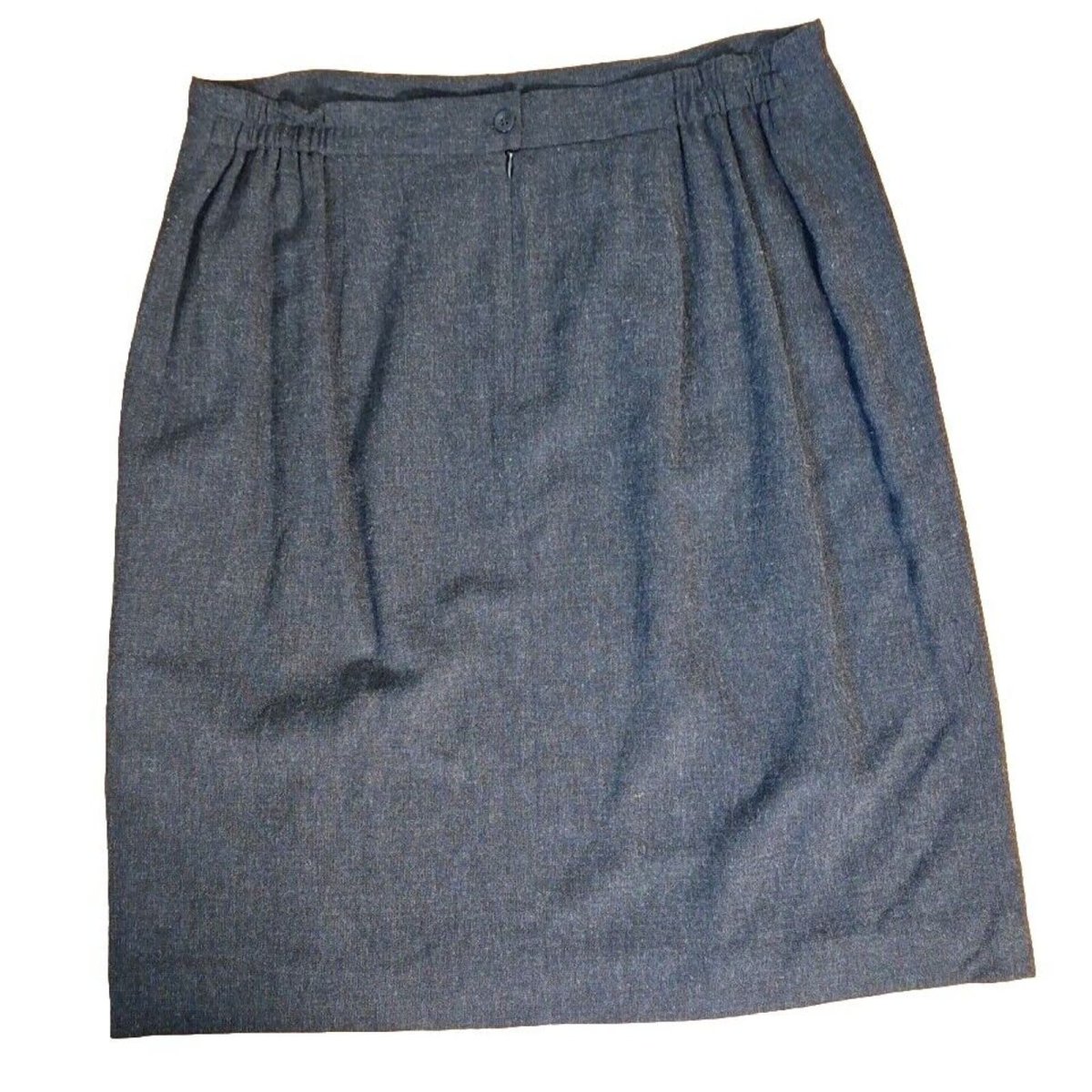 Vintage 90s Gray Tweed Front Slit Mini Skirt Women Size 18W - themallvintage The Mall Vintage