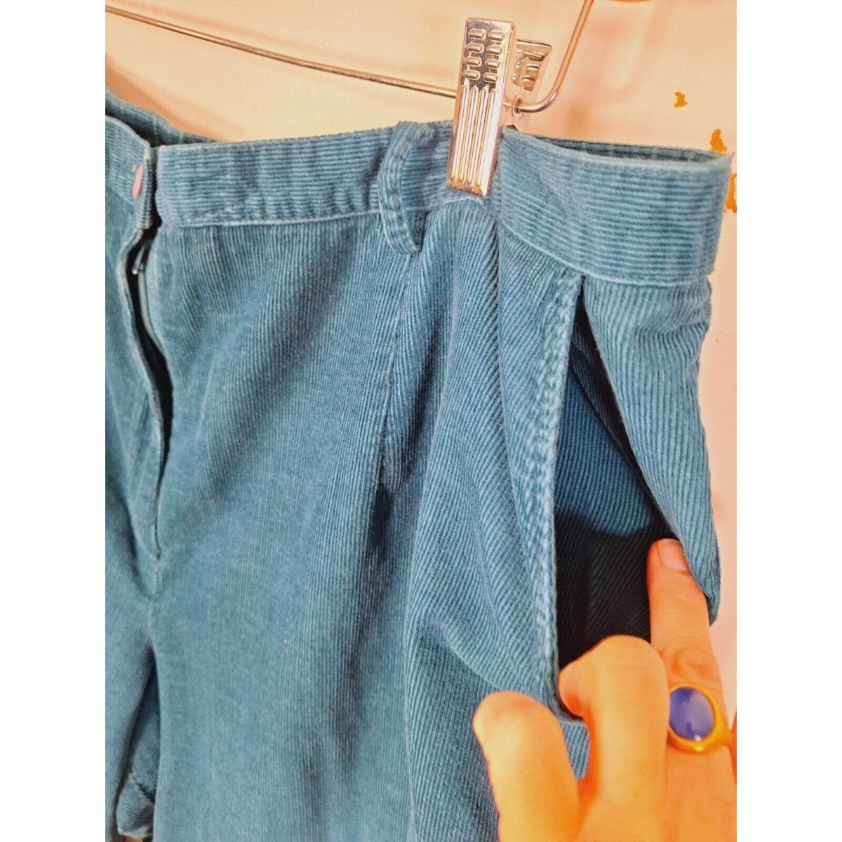 Vintage 90s Pendleton All Cotton Courdury Pants Women Size 16 Waist 35" - themallvintage The Mall Vintage