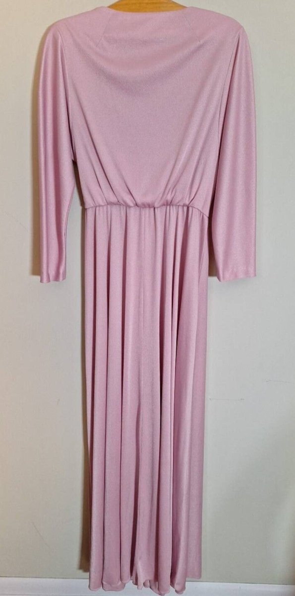 Vintage Shannon Rodgers/Jerry Silverman Dusty Pink Full Sweep Gown Women Size Medium - themallvintage The Mall Vintage