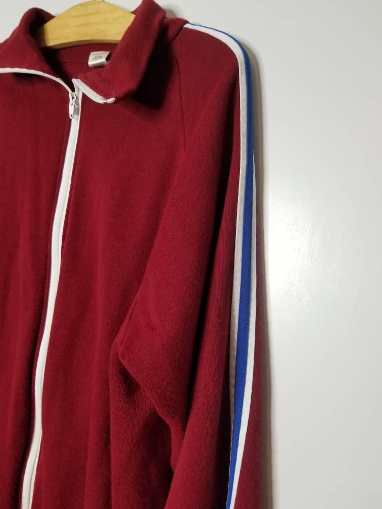 Vintage Warm-Up Acrylic Zip Up XL - themallvintage The Mall Vintage