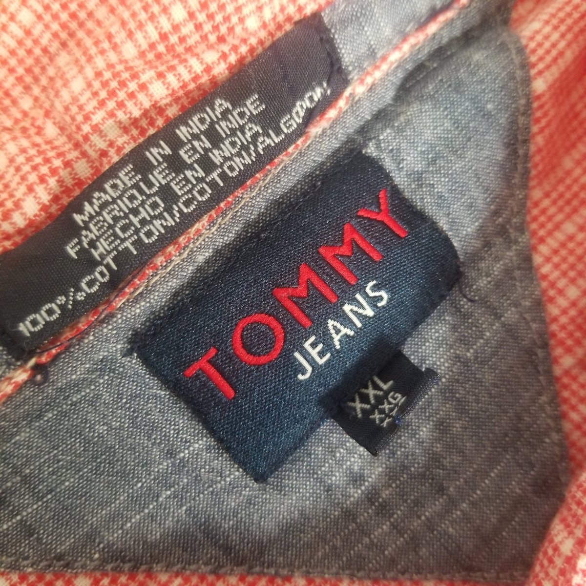 Y2K Tommy Hilfiger All Cotton Plaid Shirt XXL - themallvintage The Mall Vintage