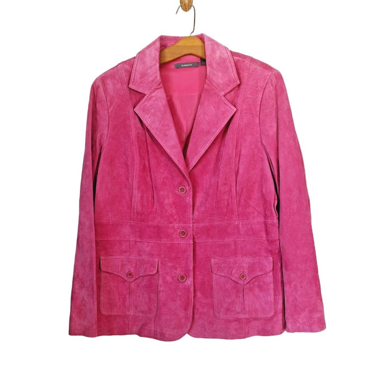 Y2K/Modern Bubblegum Pink Suede Leather Jacket Size XL- AS IS - themallvintage The Mall Vintage